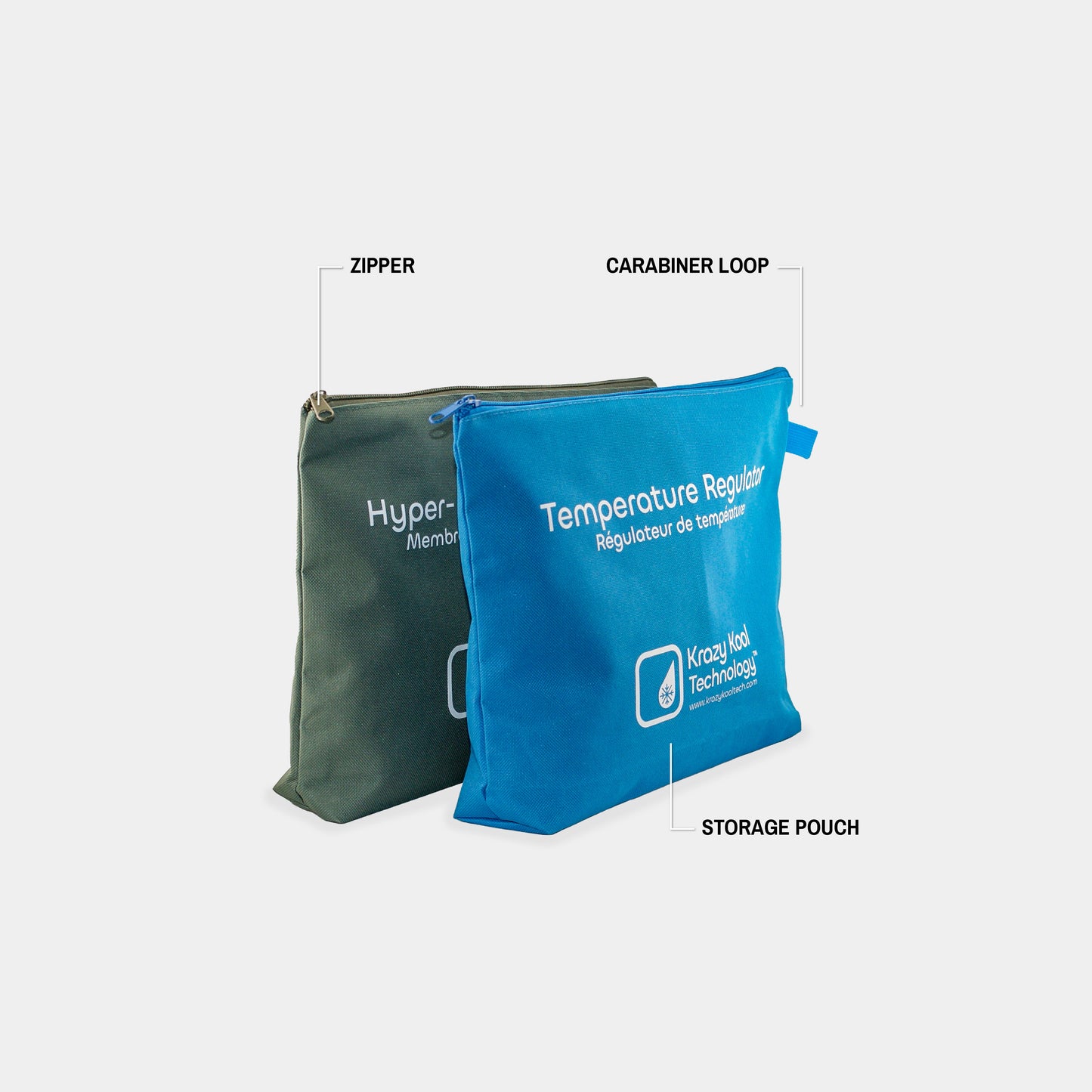 Krazy Kool Technology Storage Pouches (Pack of 3)