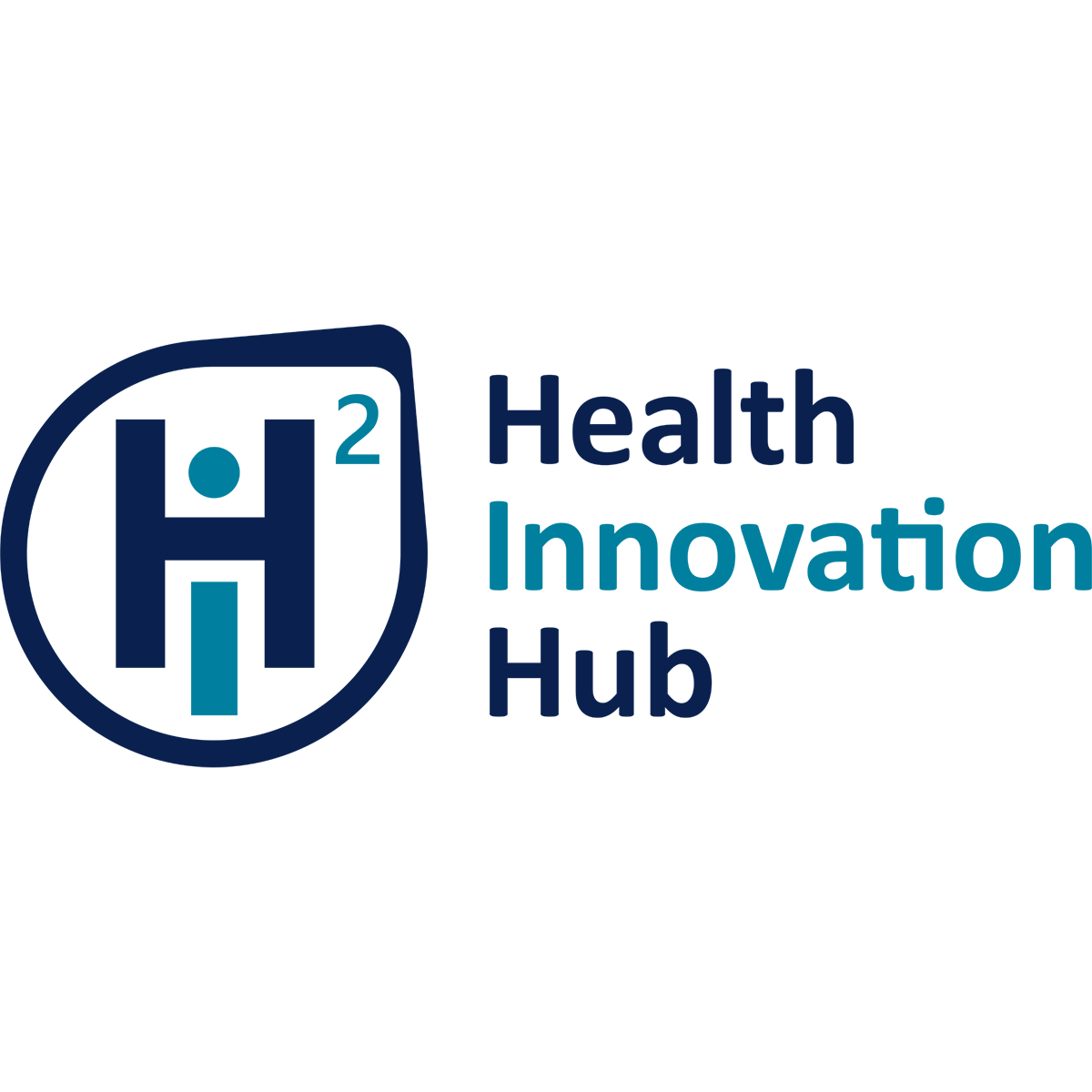 Logo of Health Innovation Hub with a stylized 'H' design.